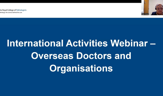 RCPath International Activities - Overseas Doctors